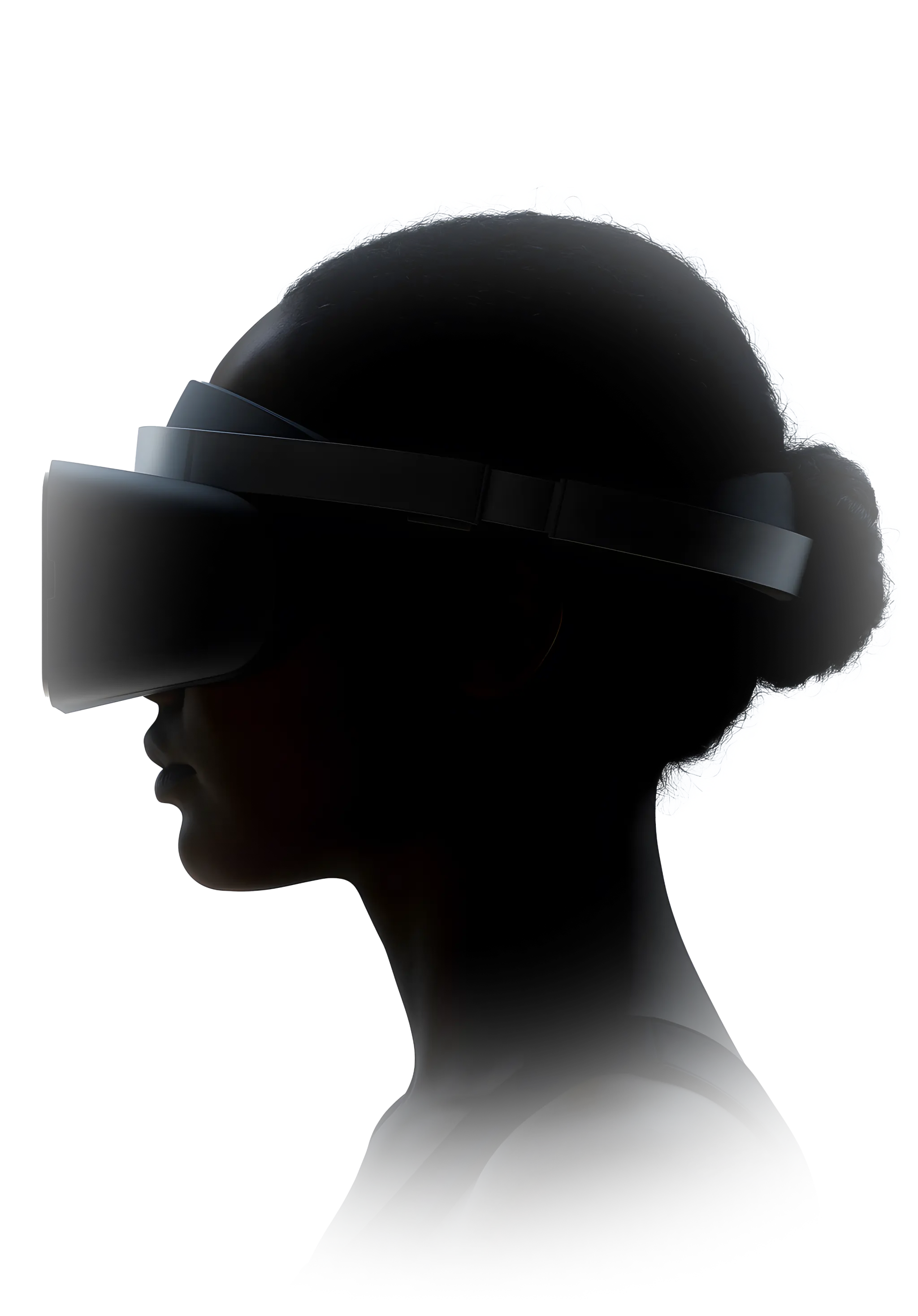 Woman with vision pro